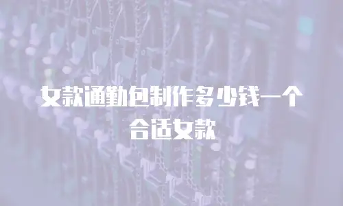 女款通勤包制作多少钱一个合适女款