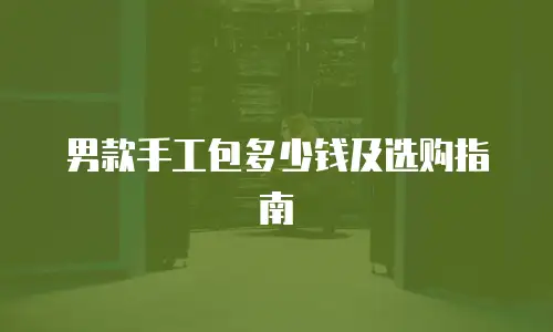 男款手工包多少钱及选购指南