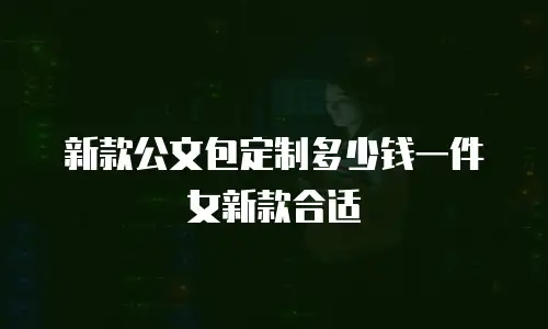 新款公文包定制多少钱一件女新款合适