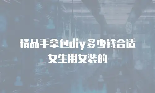 精品手拿包diy多少钱合适女生用女装的