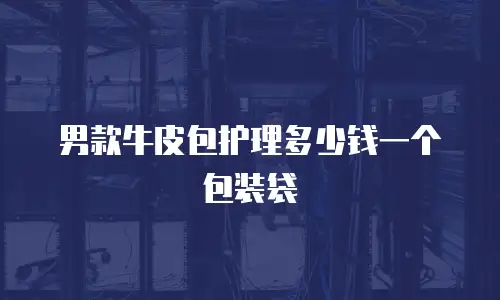 男款牛皮包护理多少钱一个包装袋