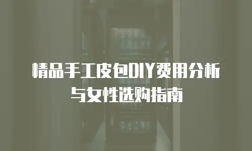 精品手工皮包DIY费用分析与女性选购指南