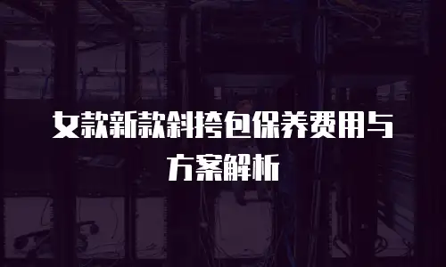 女款新款斜挎包保养费用与方案解析