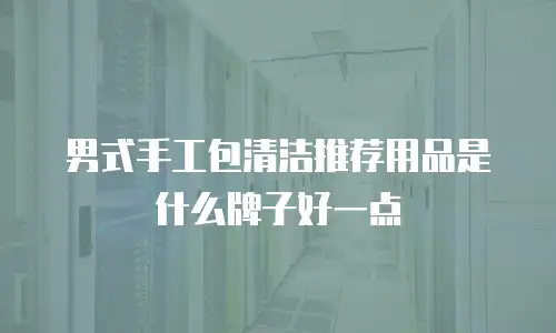 男式手工包清洁推荐用品是什么牌子好一点