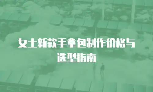 女士新款手拿包制作价格与选型指南