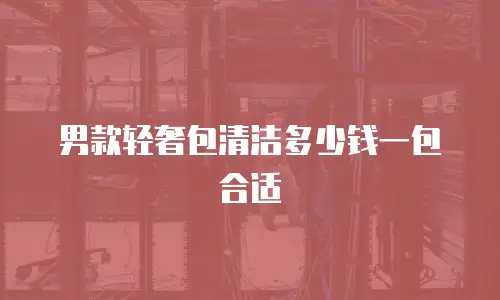 男款轻奢包清洁多少钱一包合适