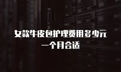 女款牛皮包护理费用多少元一个月合适