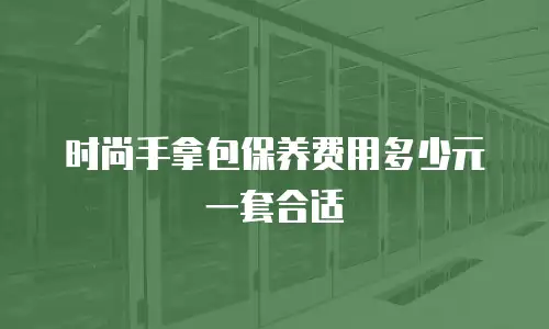时尚手拿包保养费用多少元一套合适