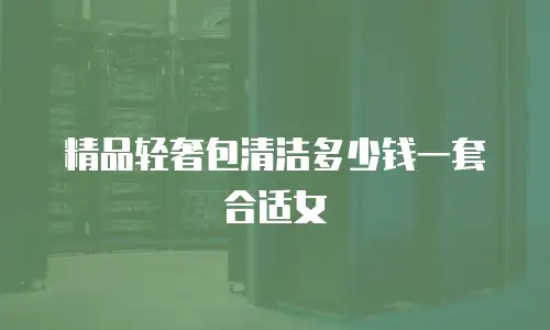 精品轻奢包清洁多少钱一套合适女