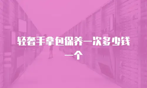 轻奢手拿包保养一次多少钱一个