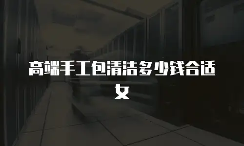 高端手工包清洁多少钱合适女
