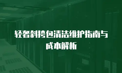 轻奢斜挎包清洁维护指南与成本解析