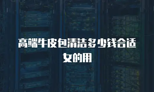高端牛皮包清洁多少钱合适女的用