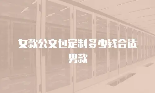 女款公文包定制多少钱合适男款