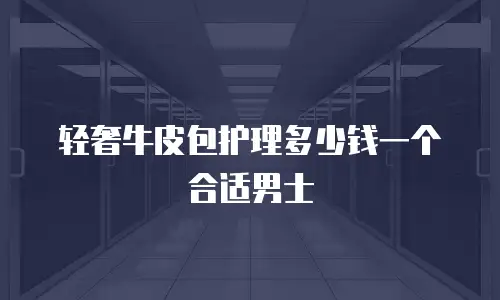 轻奢牛皮包护理多少钱一个合适男士