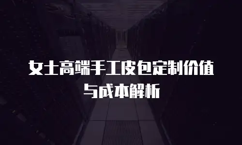 女士高端手工皮包定制价值与成本解析