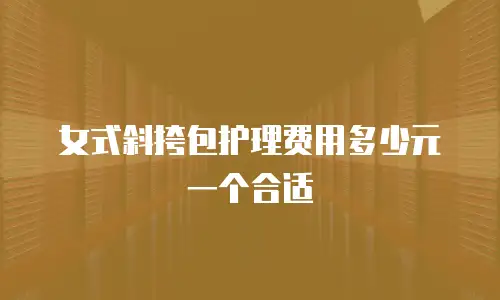 女式斜挎包护理费用多少元一个合适