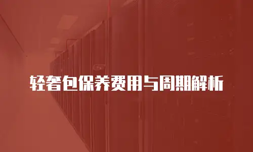 轻奢包保养费用与周期解析
