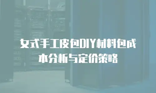 女式手工皮包DIY材料包成本分析与定价策略