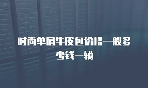 时尚单肩牛皮包价格一般多少钱一辆