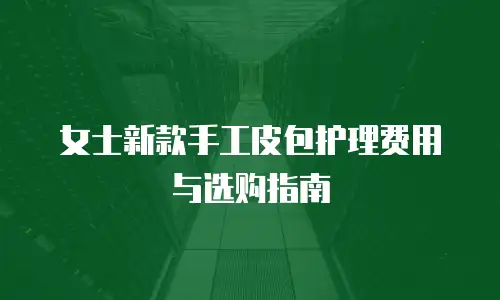 女士新款手工皮包护理费用与选购指南