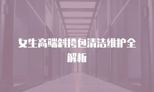 女生高端斜挎包清洁维护全解析
