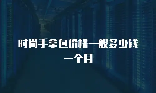 时尚手拿包价格一般多少钱一个月