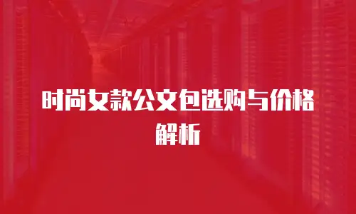 时尚女款公文包选购与价格解析