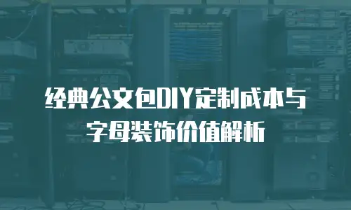 经典公文包DIY定制成本与字母装饰价值解析
