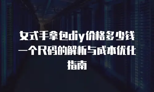 女式手拿包diy价格多少钱一个尺码的解析与成本优化指南