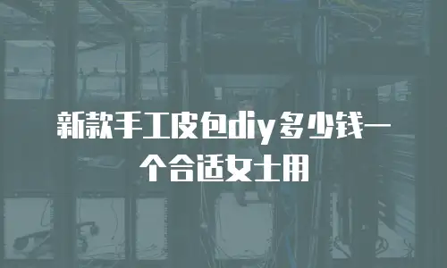 新款手工皮包diy多少钱一个合适女士用