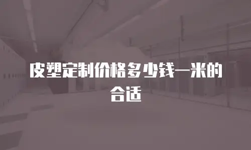 皮塑定制价格多少钱一米的合适