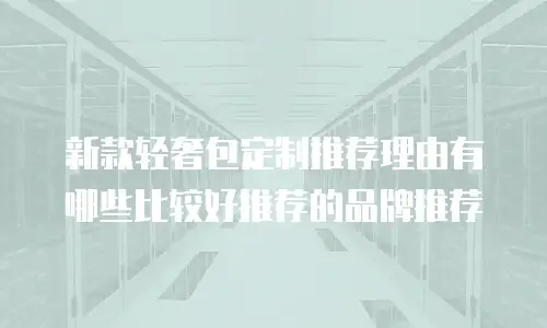 新款轻奢包定制推荐理由有哪些比较好推荐的品牌推荐