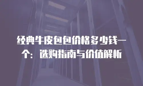 经典牛皮包包价格多少钱一个：选购指南与价值解析
