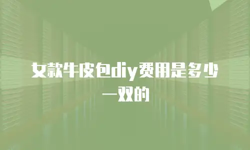 女款牛皮包diy费用是多少一双的