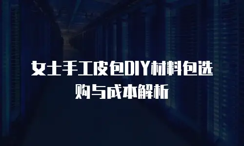 女士手工皮包DIY材料包选购与成本解析