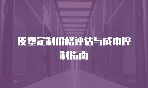 皮塑定制价格评估与成本控制指南