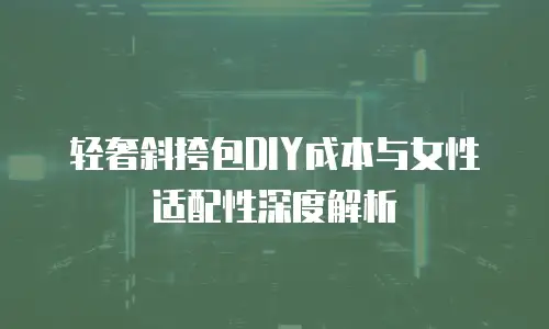 轻奢斜挎包DIY成本与女性适配性深度解析