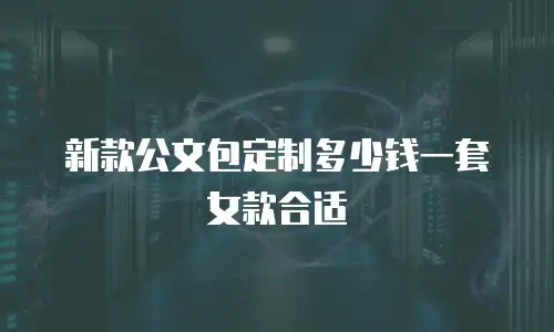 新款公文包定制多少钱一套女款合适