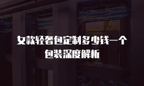 女款轻奢包定制多少钱一个包装深度解析