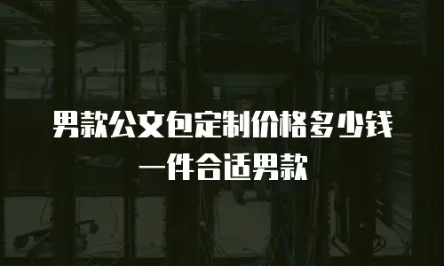 男款公文包定制价格多少钱一件合适男款