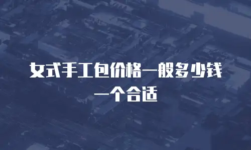 女式手工包价格一般多少钱一个合适