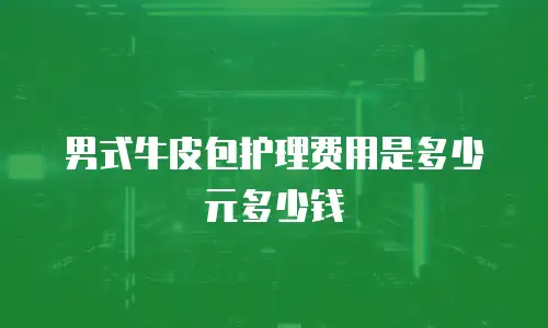 男式牛皮包护理费用是多少元多少钱