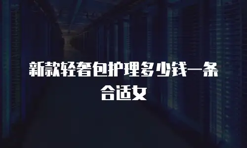 新款轻奢包护理多少钱一条合适女