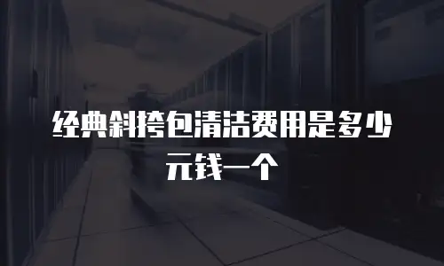 经典斜挎包清洁费用是多少元钱一个