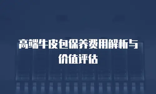 高端牛皮包保养费用解析与价值评估