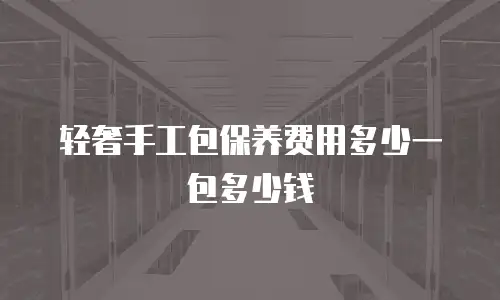 轻奢手工包保养费用多少一包多少钱