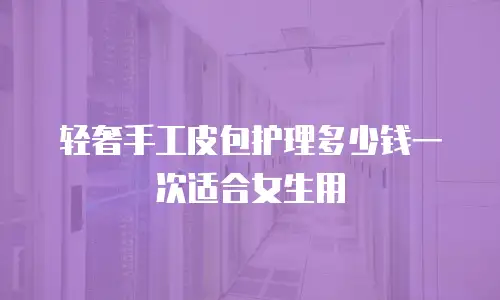轻奢手工皮包护理多少钱一次适合女生用