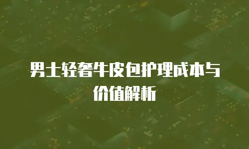 男士轻奢牛皮包护理成本与价值解析