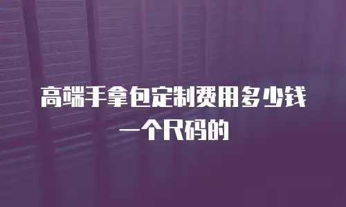 高端手拿包定制费用多少钱一个尺码的